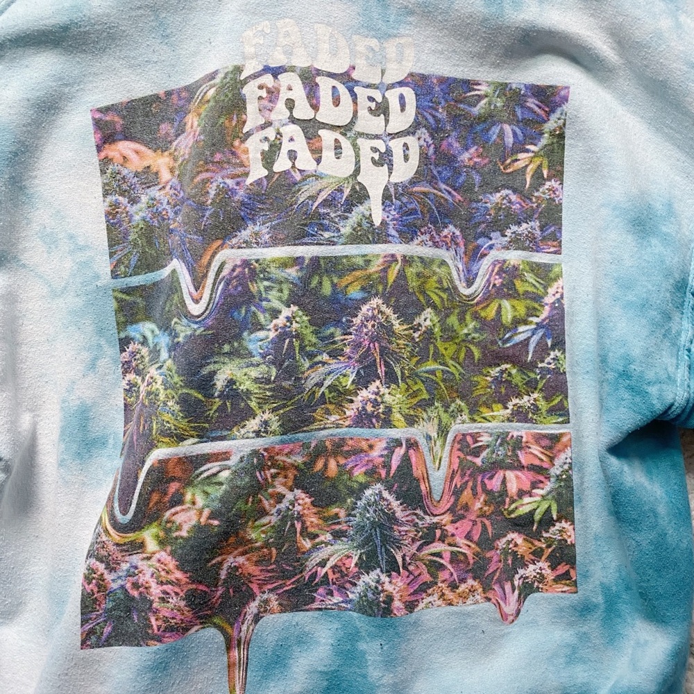Faded Graphic Tie-Dye Sweatshirt